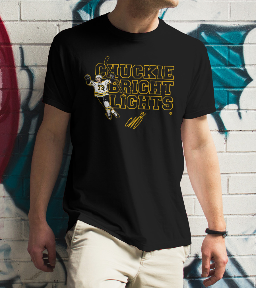 CHUCKIE BRIGHT LIGHTS Charlie McAvoy 73 T-Shirt