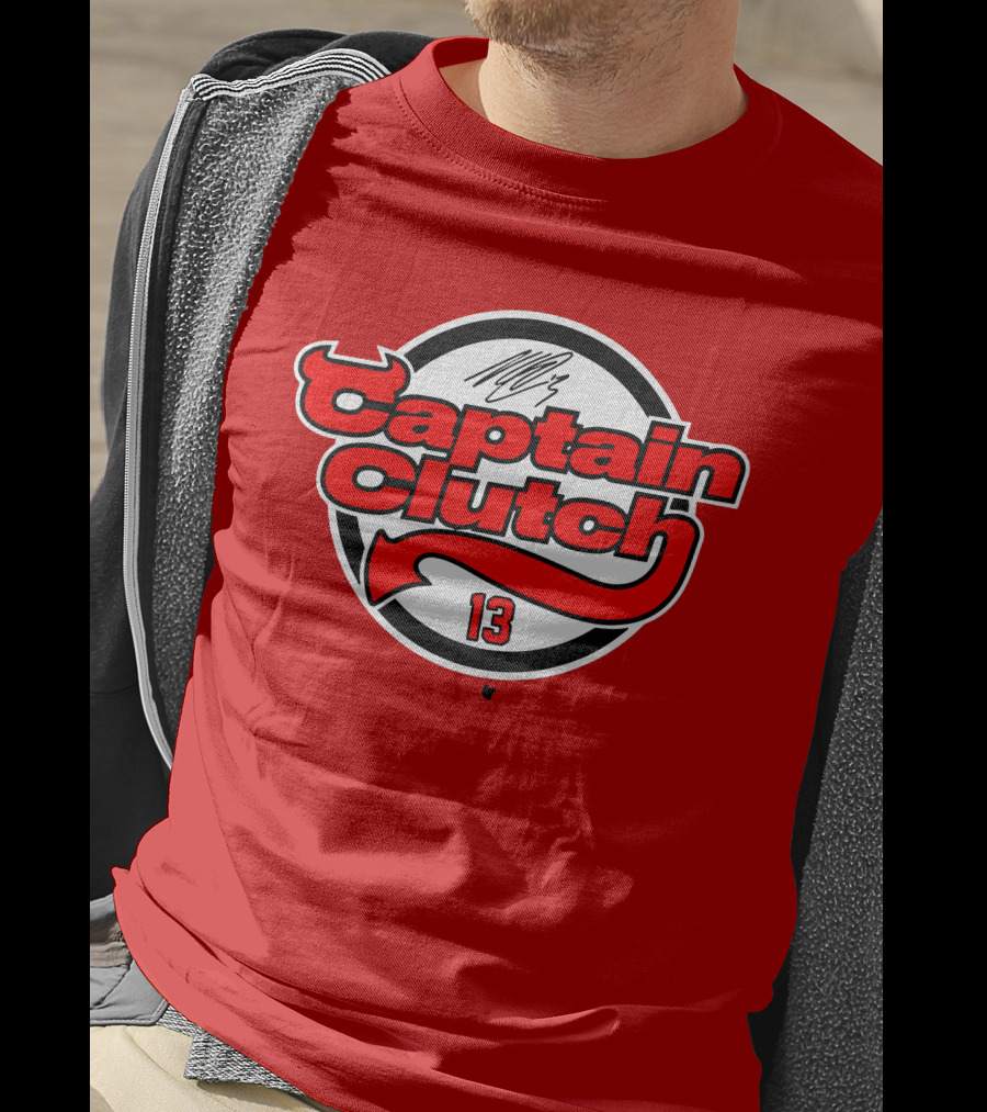 Nico Hischier Captain Clutch 13 New Jersey Hockey Signature T-Shirt