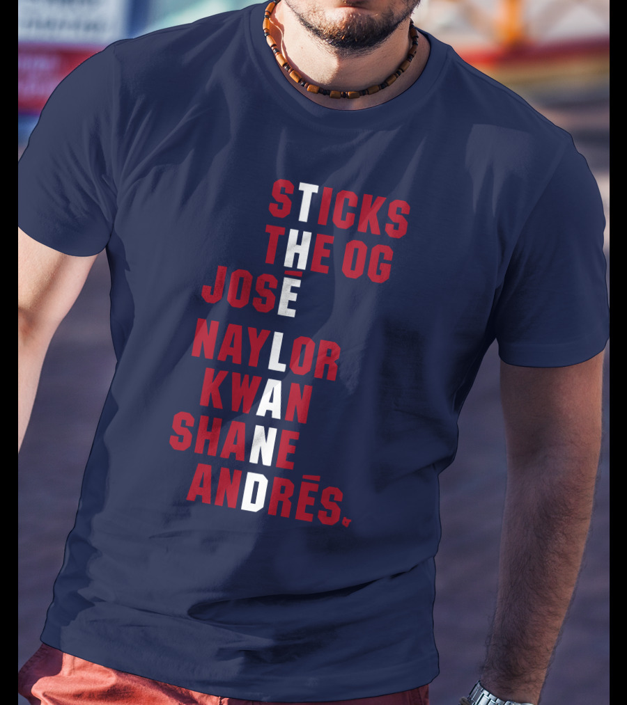 STICKS THE OG JOSE NAYLOR KWAN SHANE ANDRÉS THE LAND NAMES T-Shirt