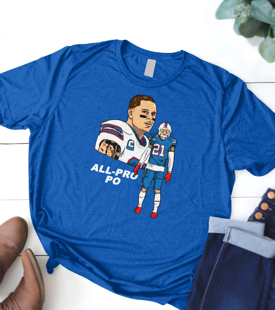 Jordan Poyer All-Pro Po Football T-Shirt