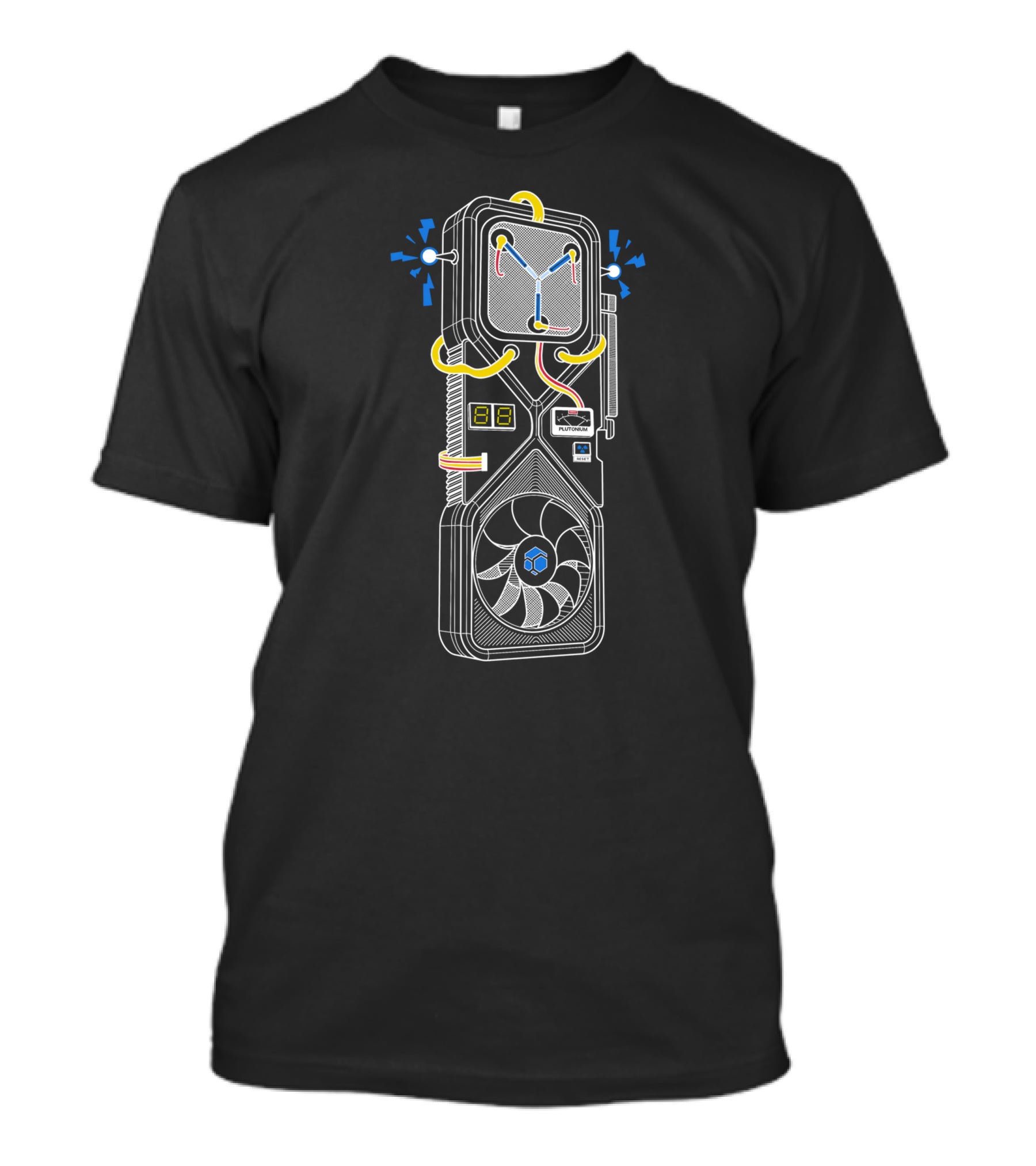 Flux Capacitor Graphics Card 3080 Fusion T-Shirt