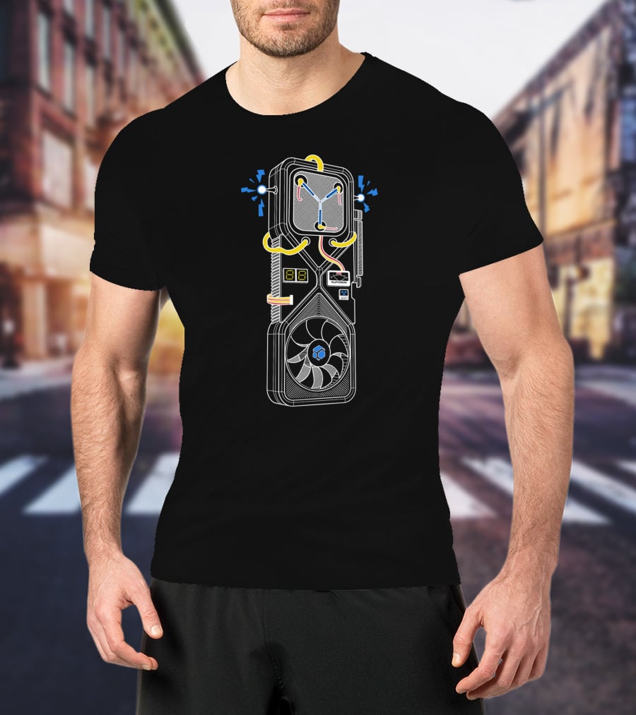 Flux Capacitor Graphics Card 3080 Fusion T-Shirt