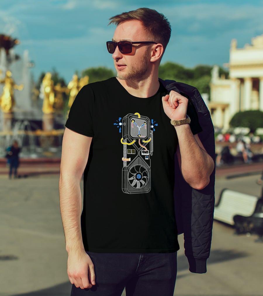 Flux Capacitor Graphics Card 3080 Fusion T-Shirt