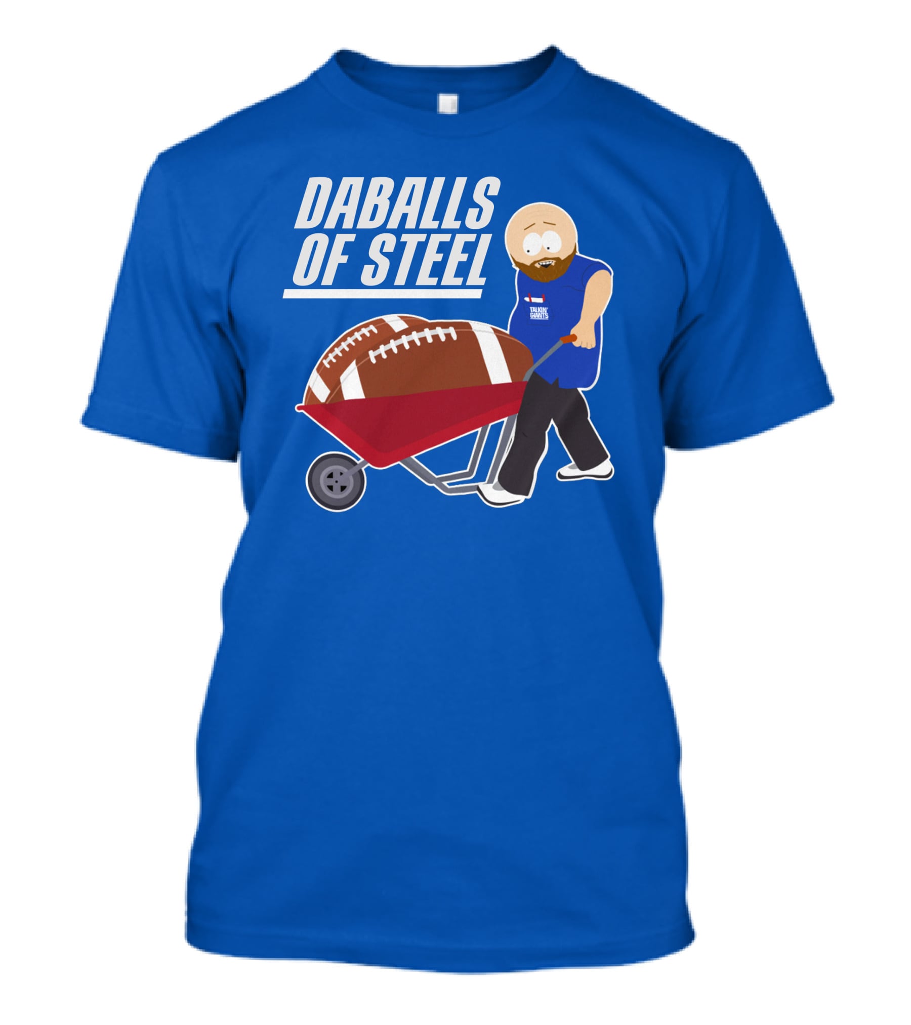 Daballs Of Steel Wheelbarrow Football Carrying Soccer Player T-Shirt