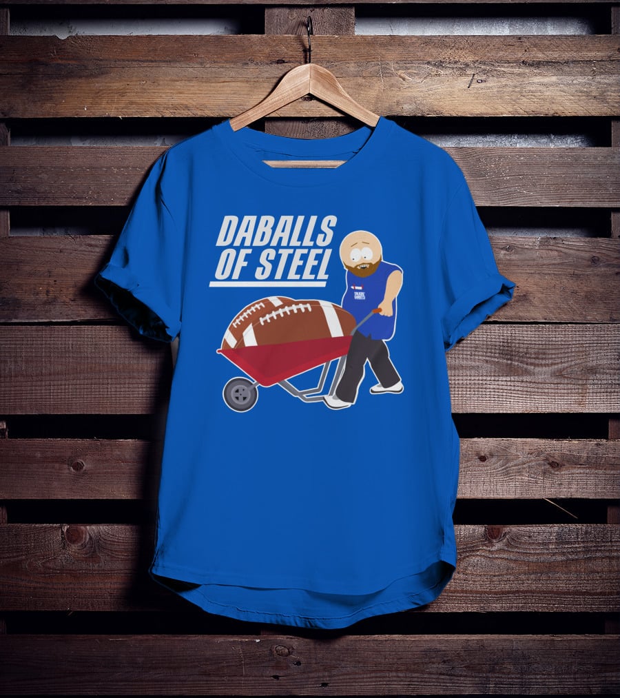 Daballs Of Steel Wheelbarrow Football Carrying Soccer Player T-Shirt