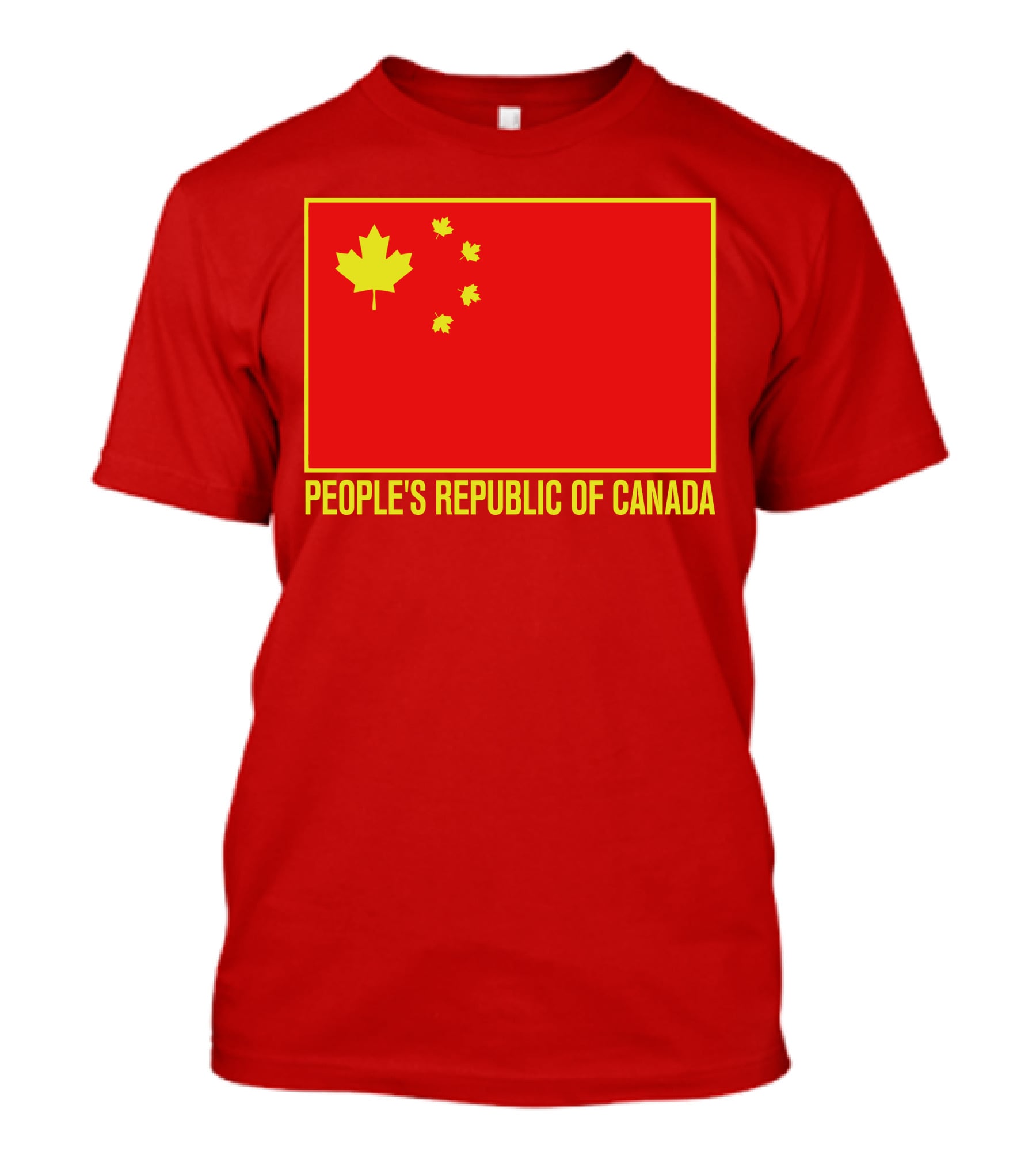 W Brett Wilson People's Republic Of Canada Chinese Flag Red Maple Leaves T-Shirt