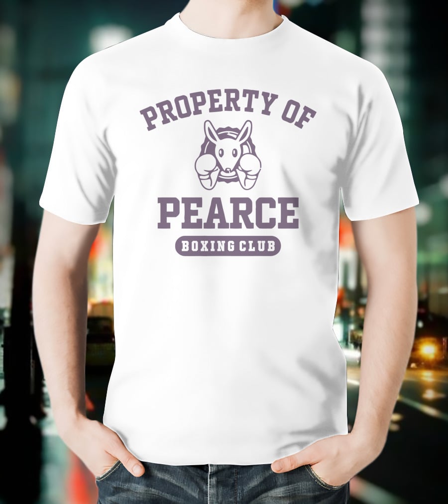 Property Of Pearce Boxing Club Kangaroo Gloves T-Shirt