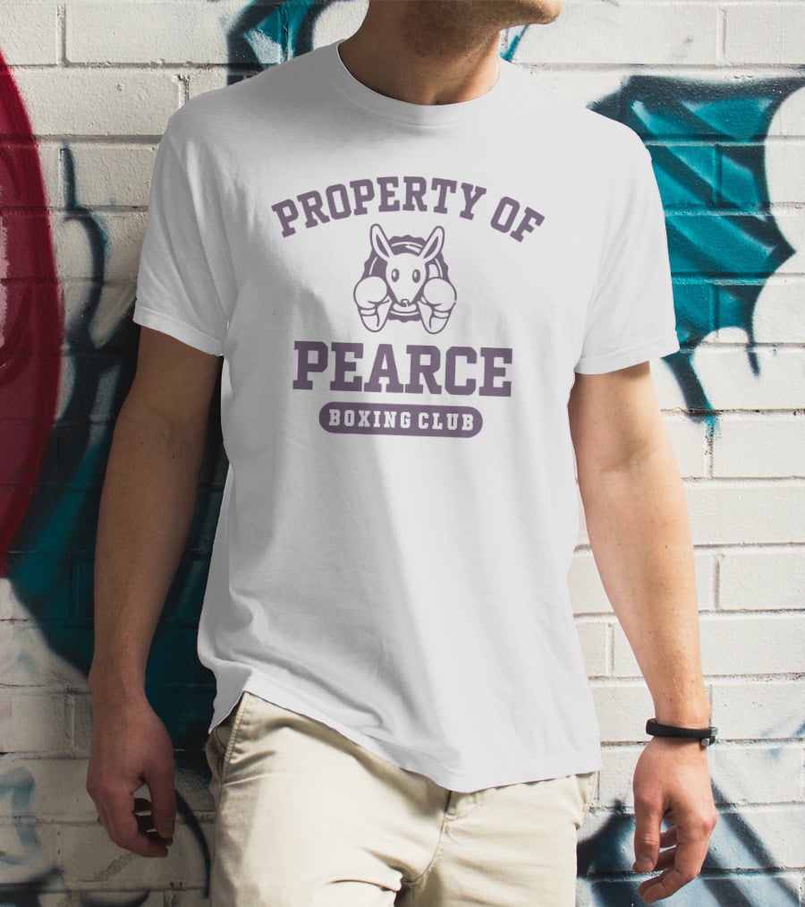 Property Of Pearce Boxing Club Kangaroo Gloves T-Shirt