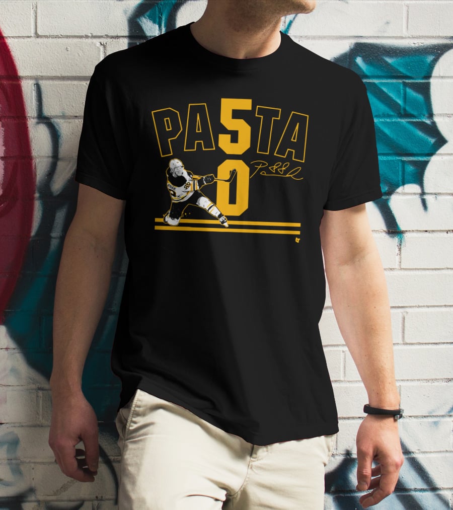 PASTA 50 Pastrnak Hockey Player 88 T-Shirt