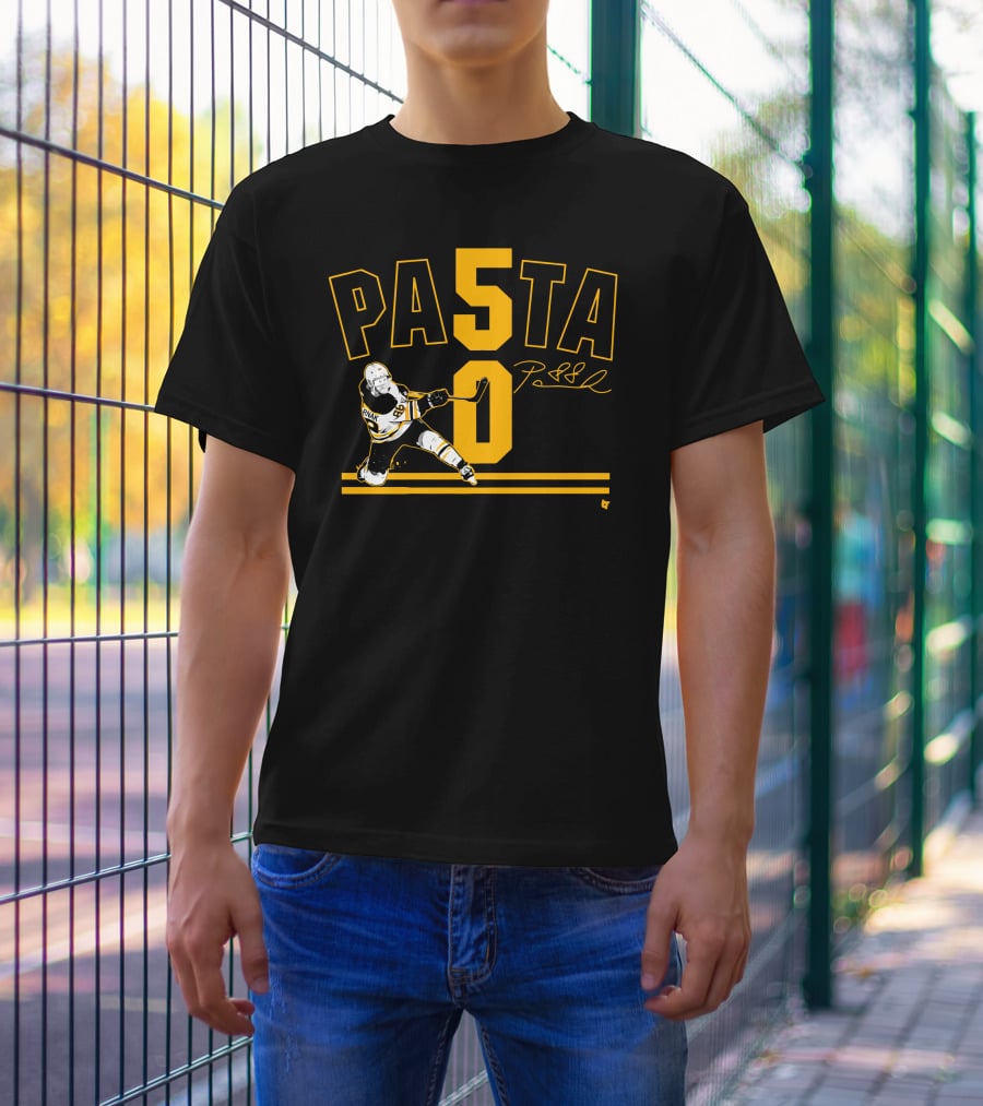 PASTA 50 Pastrnak Hockey Player 88 T-Shirt