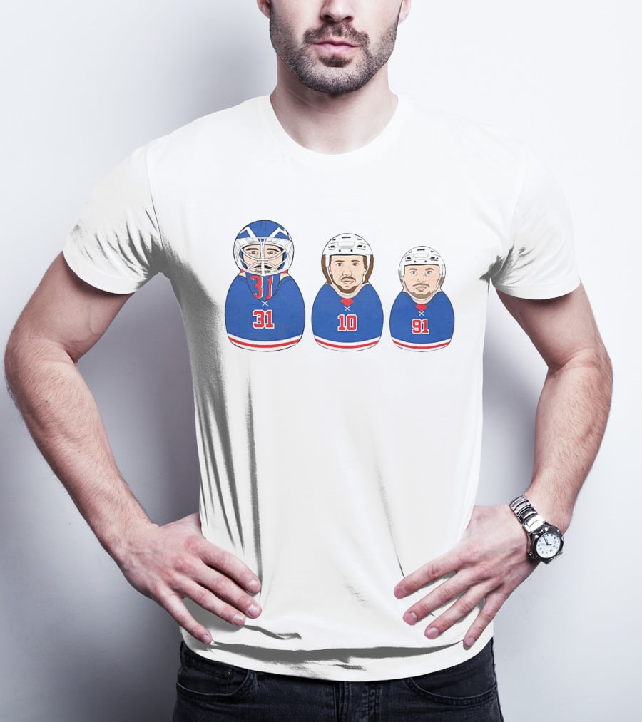 NY Hockey Russian Doll Design 31 10 91 T-Shirt