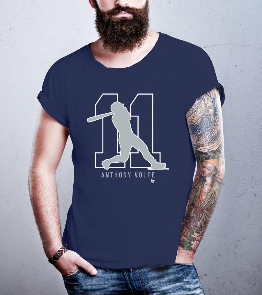 Anthony Volpe 11 New York Baseball T-Shirt
