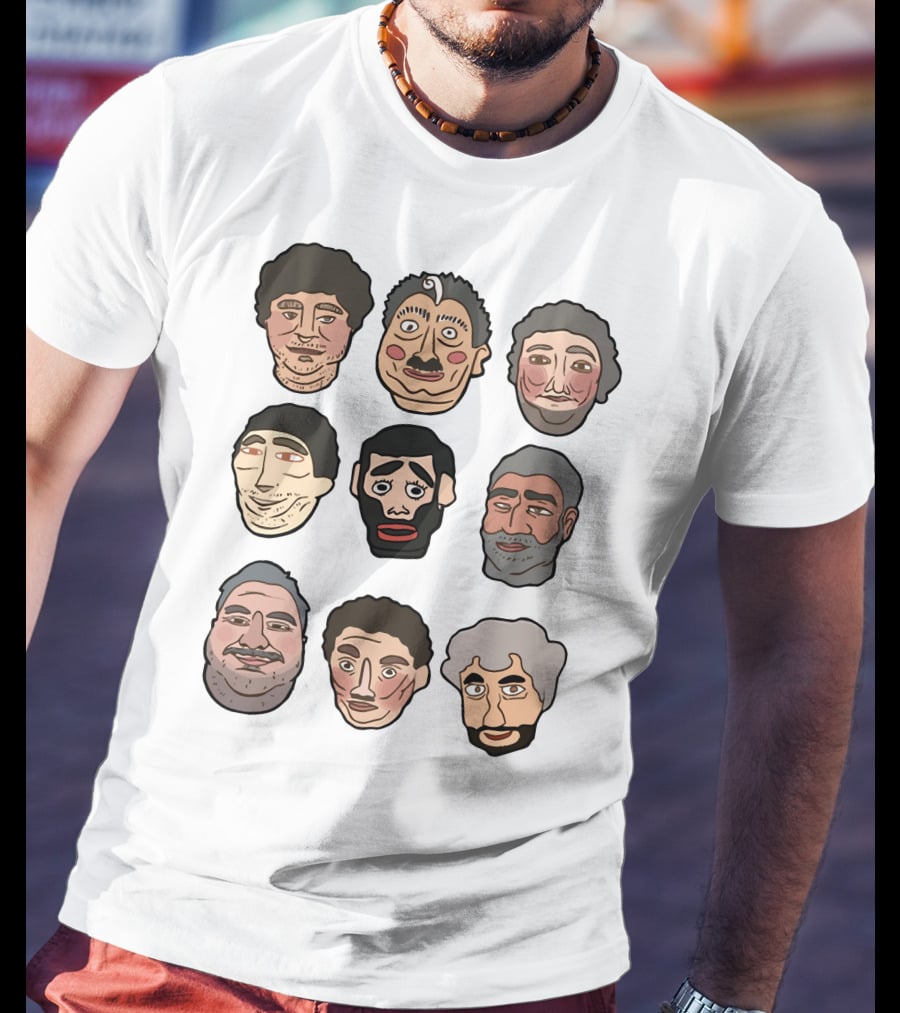 H3 Podcast Faces Characters T-Shirt