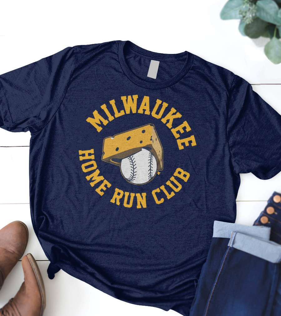 Milwaukee Home Run Club Cheese Baseball T-Shirt