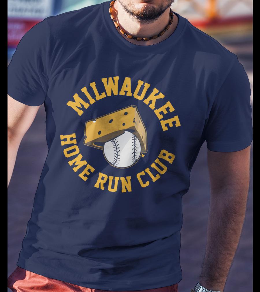 Milwaukee Home Run Club Cheese Baseball T-Shirt