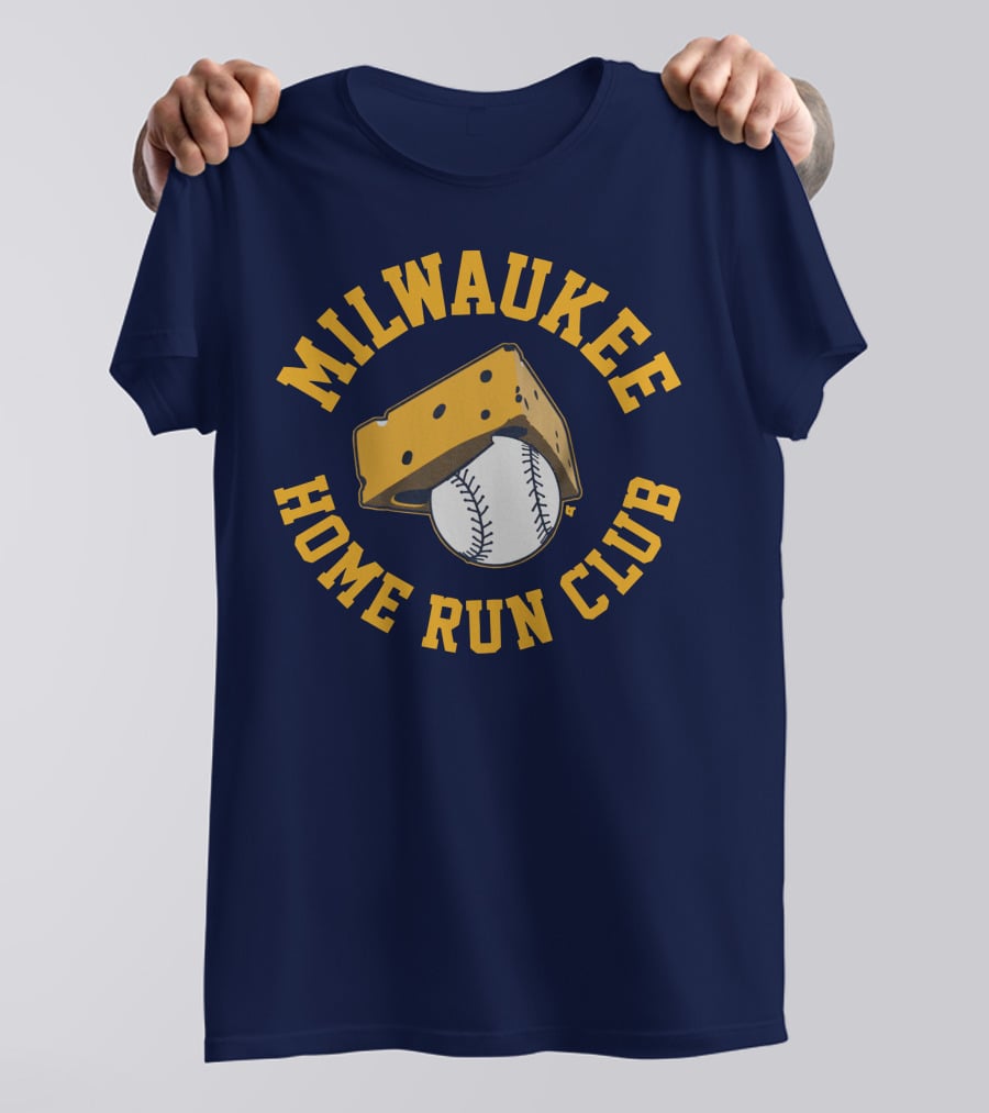 Milwaukee Home Run Club Cheese Baseball T-Shirt