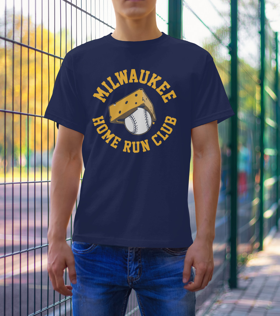 Milwaukee Home Run Club Cheese Baseball T-Shirt