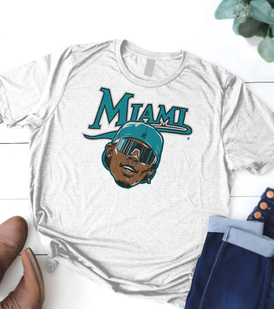 Jazz Chisholm Swag Head Miami Baseball Logo Look T-Shirt