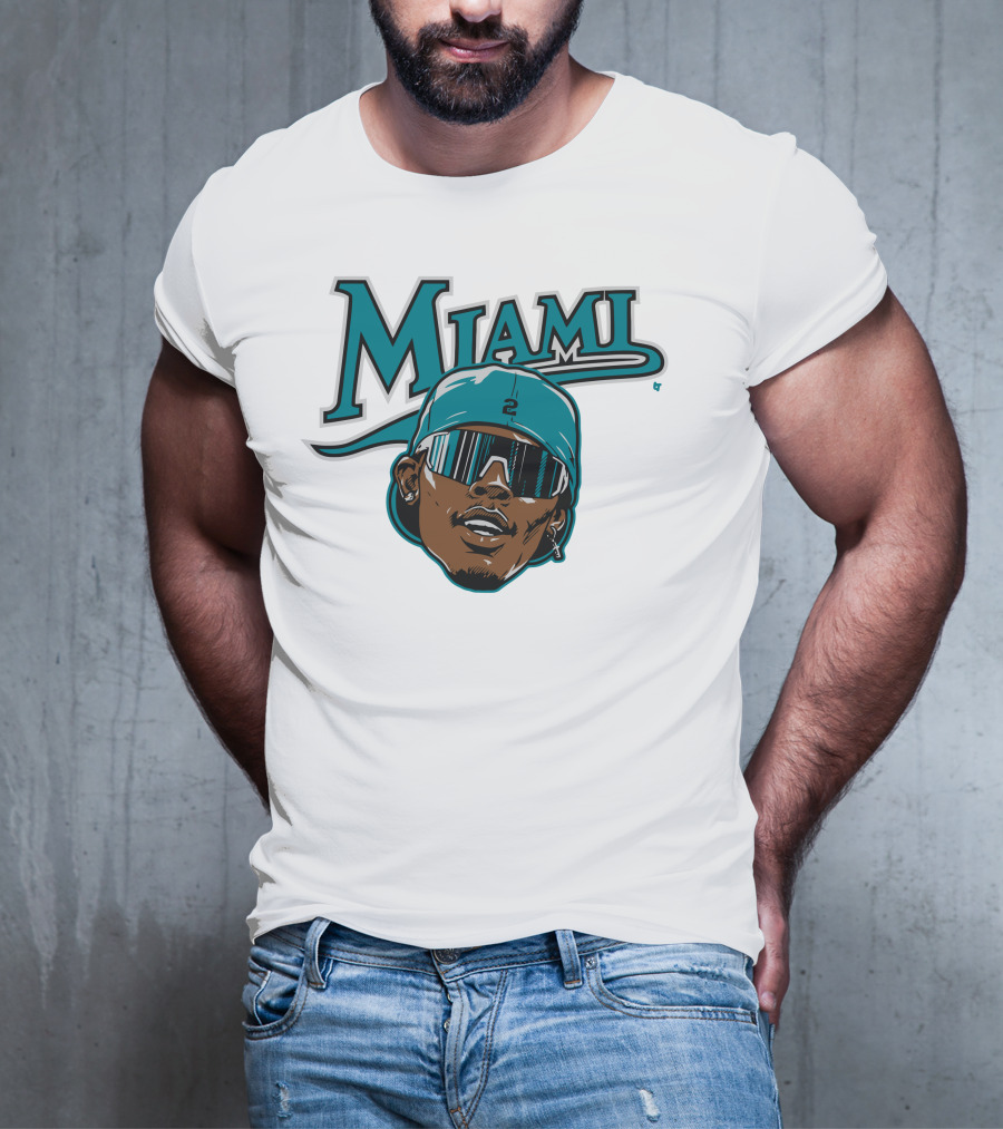 Jazz Chisholm Swag Head Miami Baseball Logo Look T-Shirt