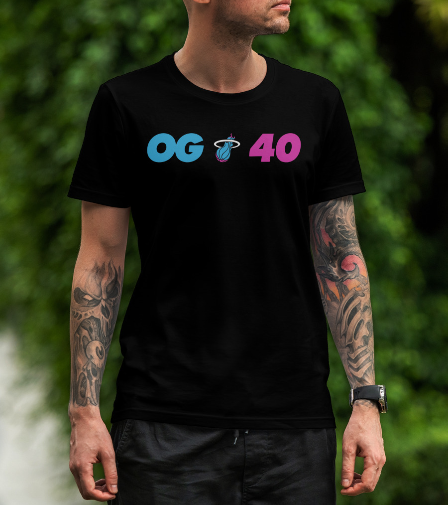 OG Miami Heat 40 T-Shirt