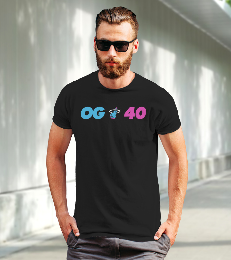 OG Miami Heat 40 T-Shirt