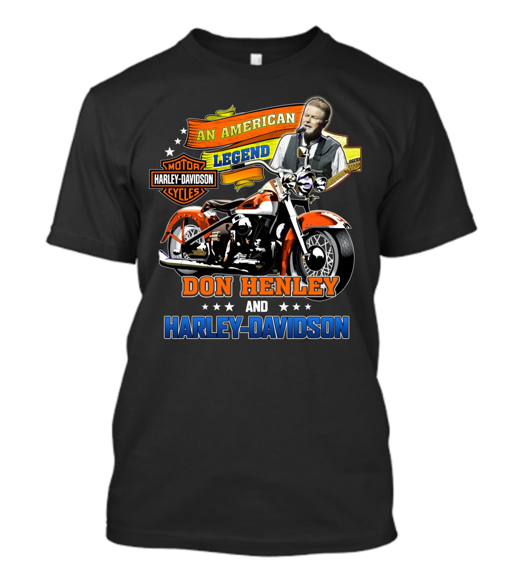 An American Legend Don Henley And Harley Davidson T-Shirt