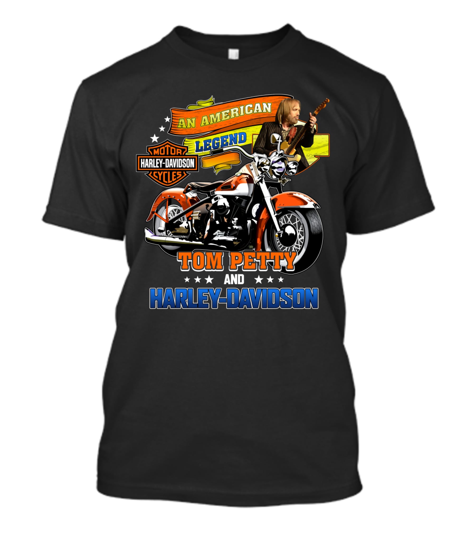 Tom Petty An American Legend Harley Davidson Motor Cycles T-Shirt