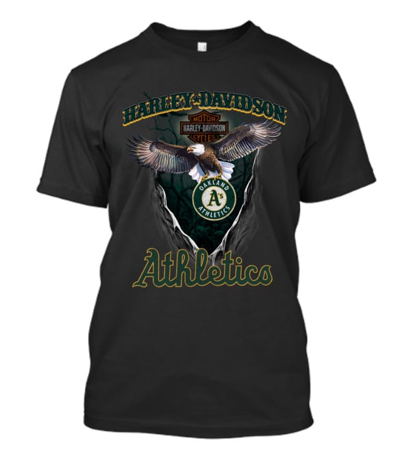 Harley Davidson Oakland Athletics Eagle T-Shirt