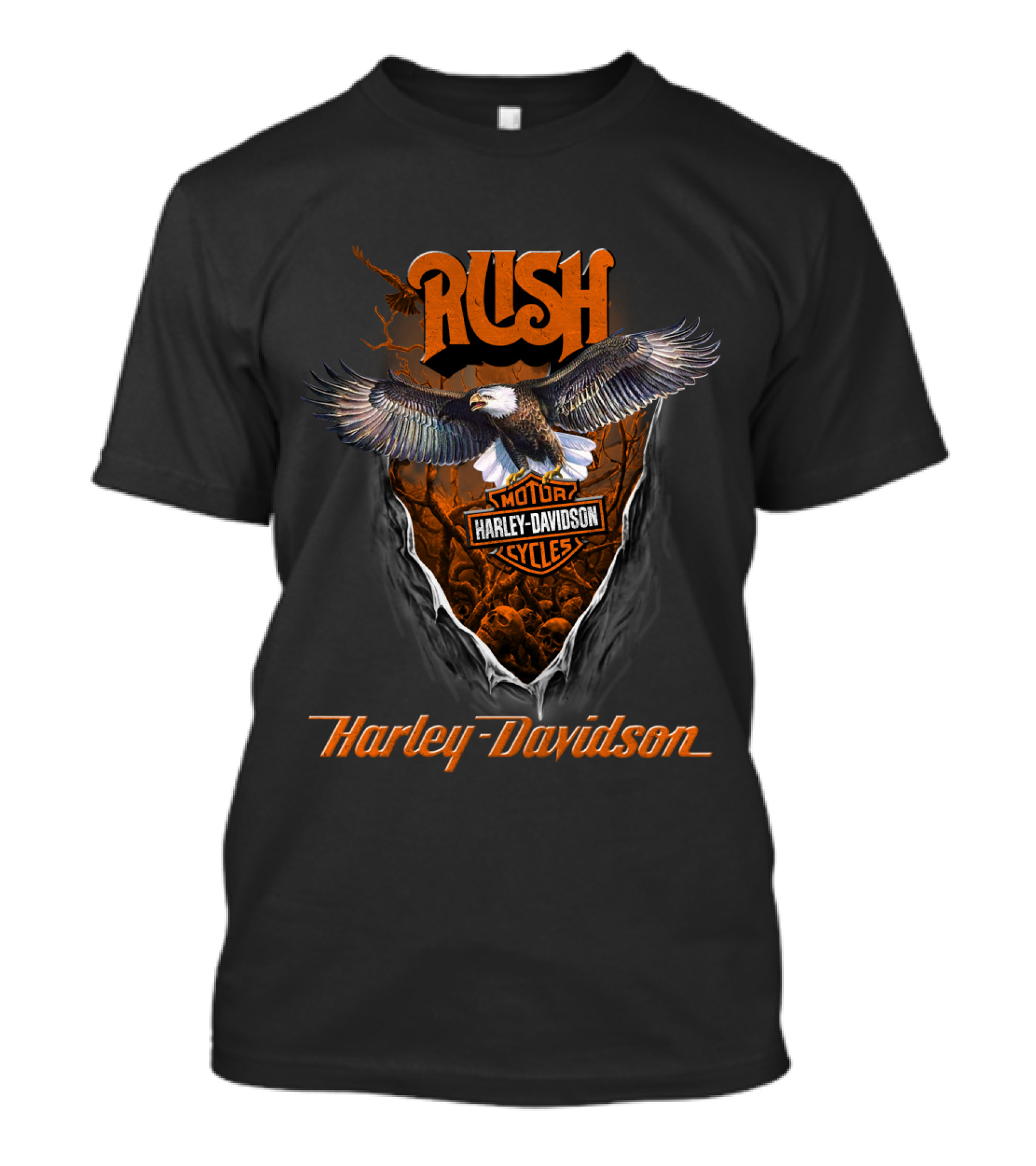 Rush Harley Davidson Eagle Motocycles T-Shirt