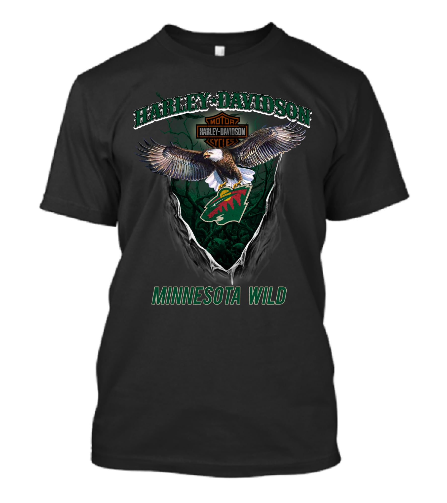 Harley Davidson Motor Cycles Minnesota Wild T-Shirt