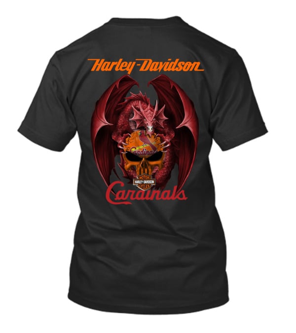 Harley Davidson St Louis Cardinals Dragon T-Shirt