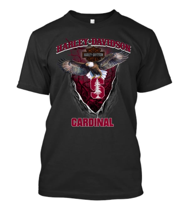 Harley Davidson Motor Stanford Cardinal Eagle T-Shirt