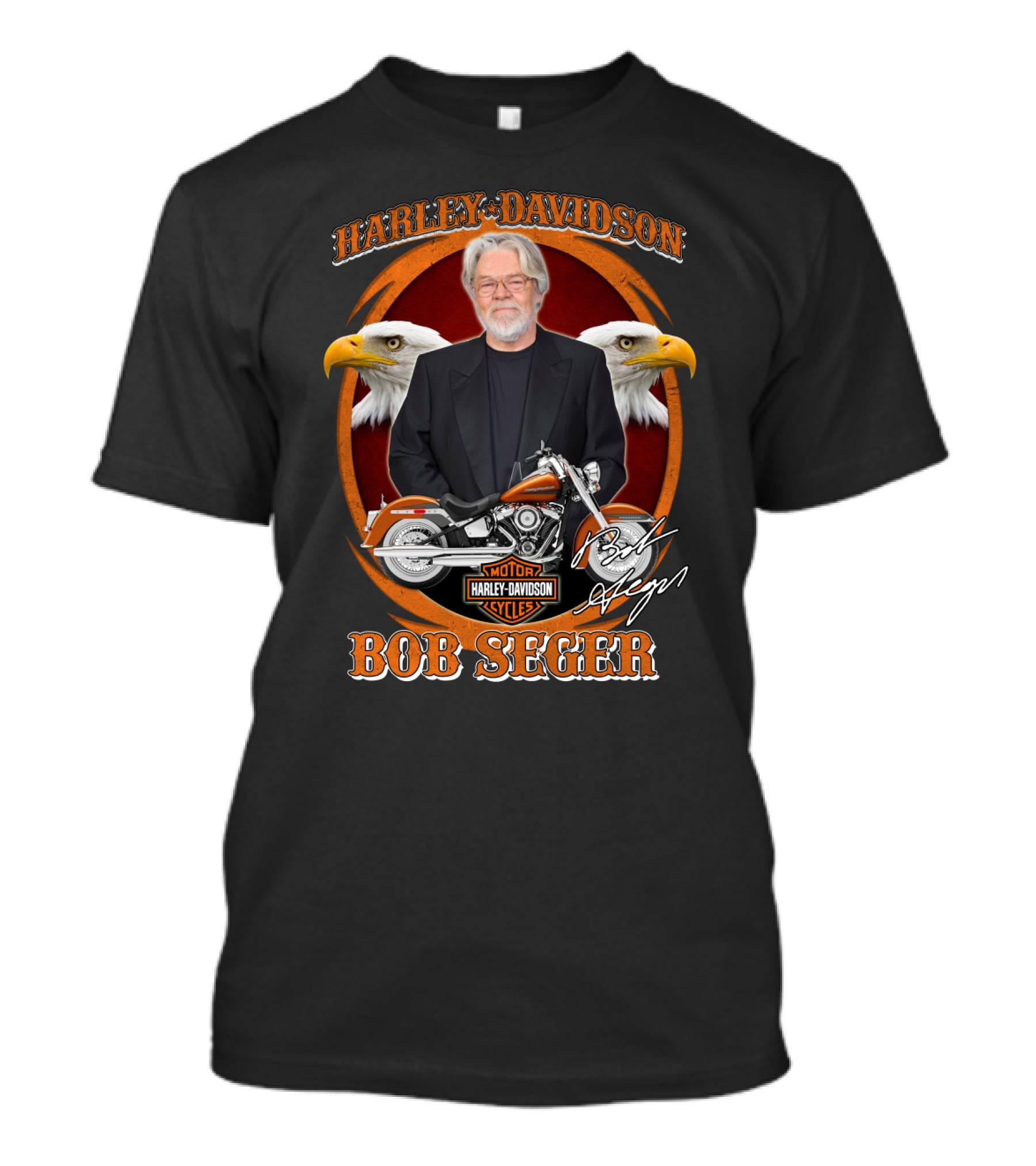 Harley Davidson Motor Cycles Bob Seger Eagle T-Shirt