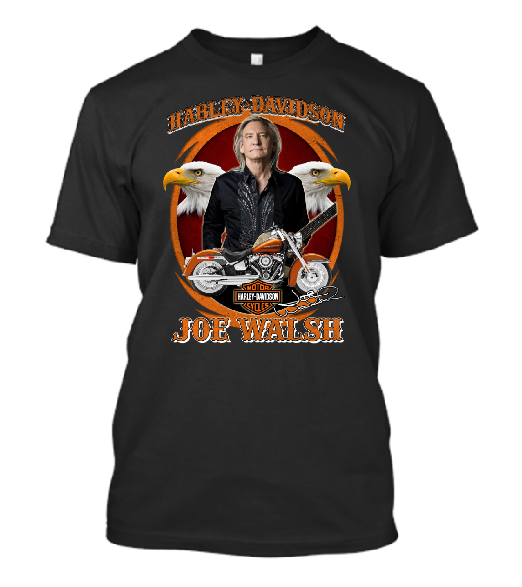 Harley Davidson Joe Walsh Motor Cycles Eagles T-Shirt