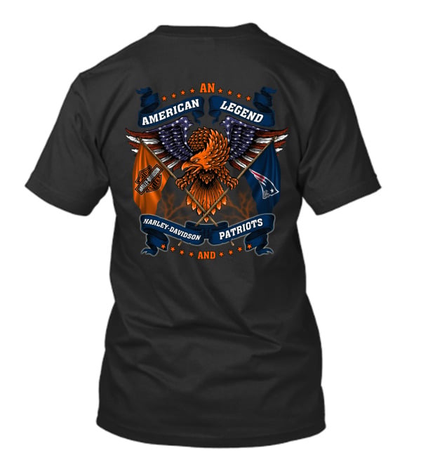 New England Patriots Nfl Harley Davidson An American Legend Patriots T-Shirt