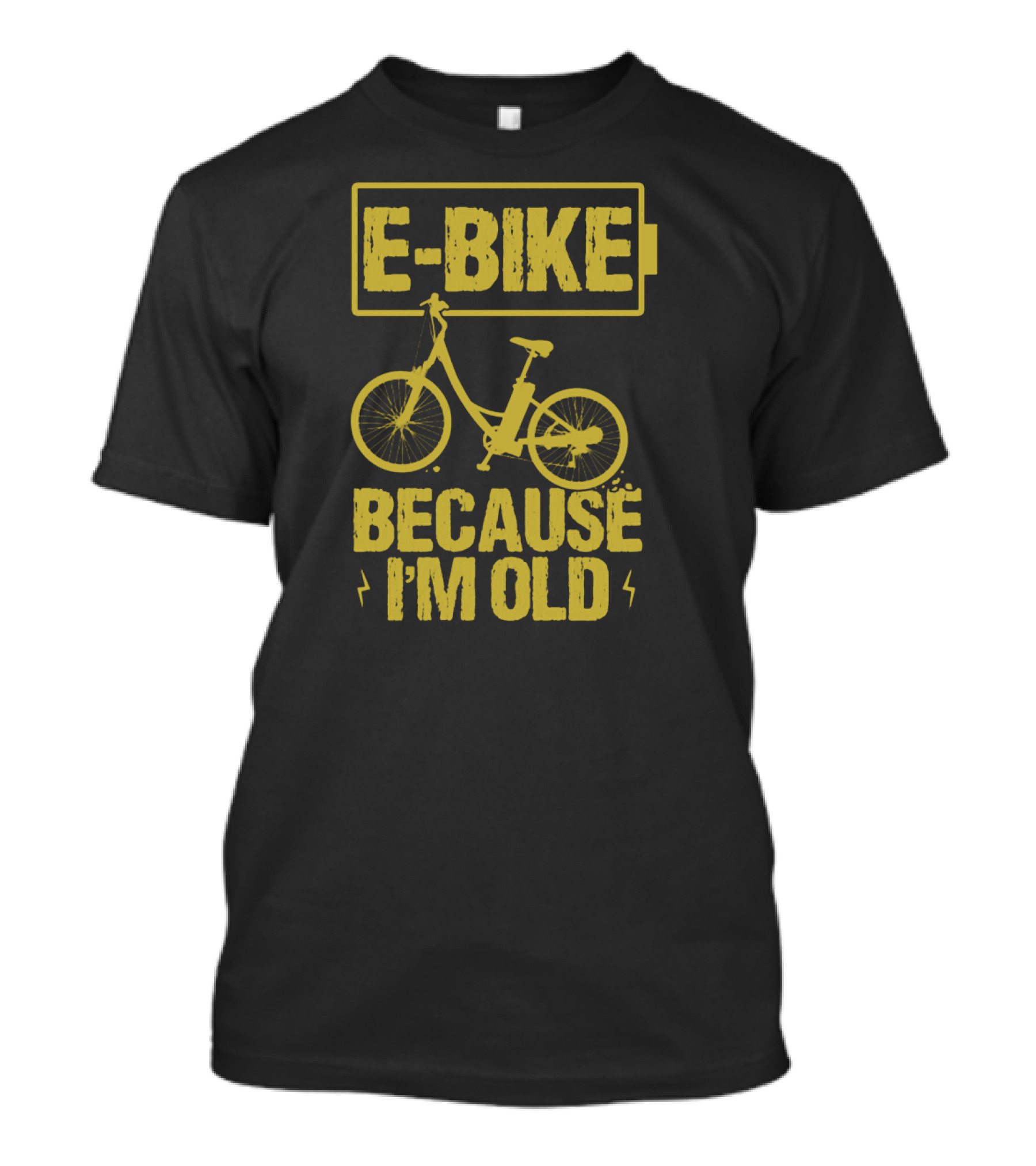 E-Bike Because I'm Old Bicycle Wheel Ebike T-Shirt