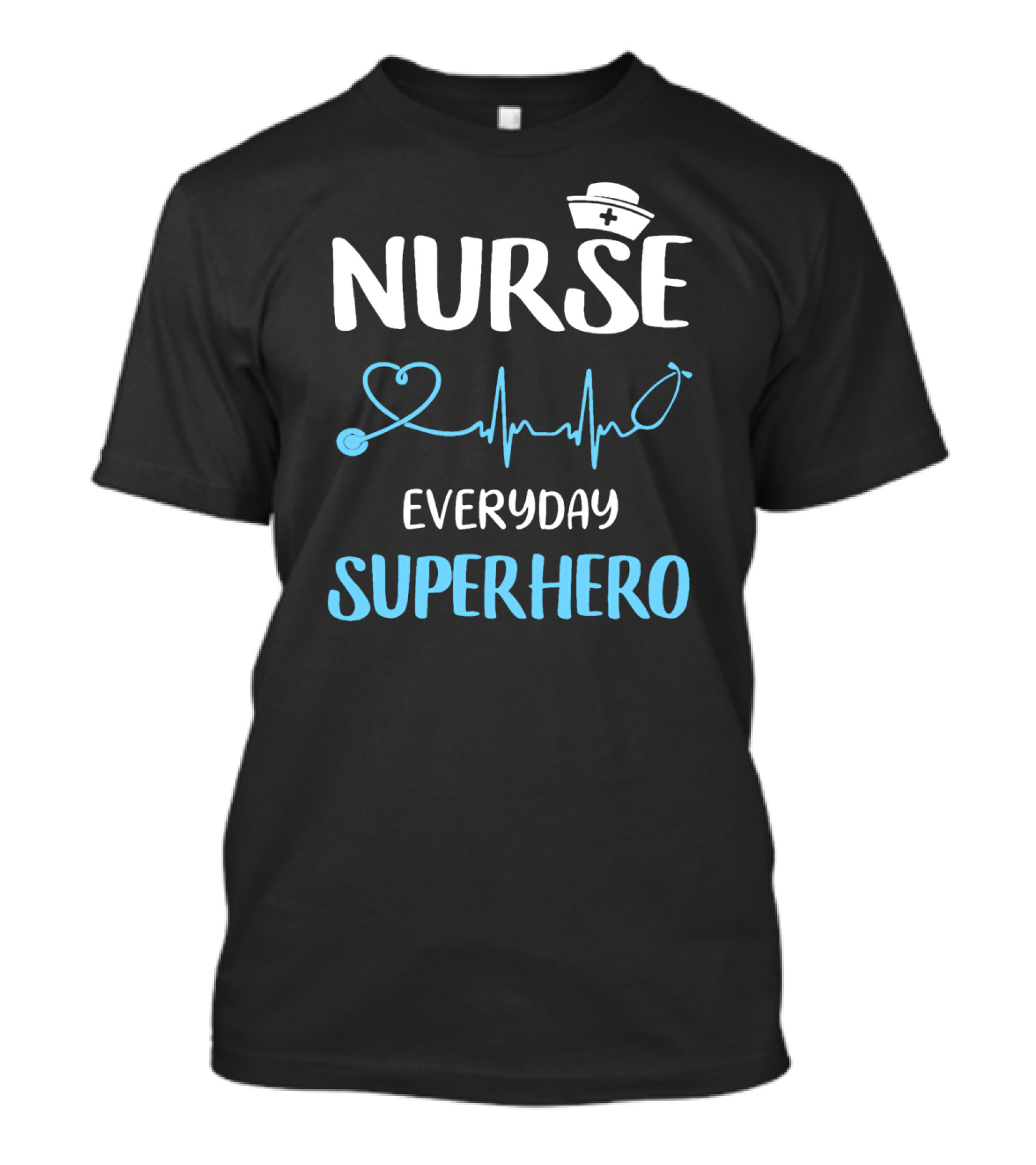 Nurse Everyday Superhero Heartbeat T-Shirt