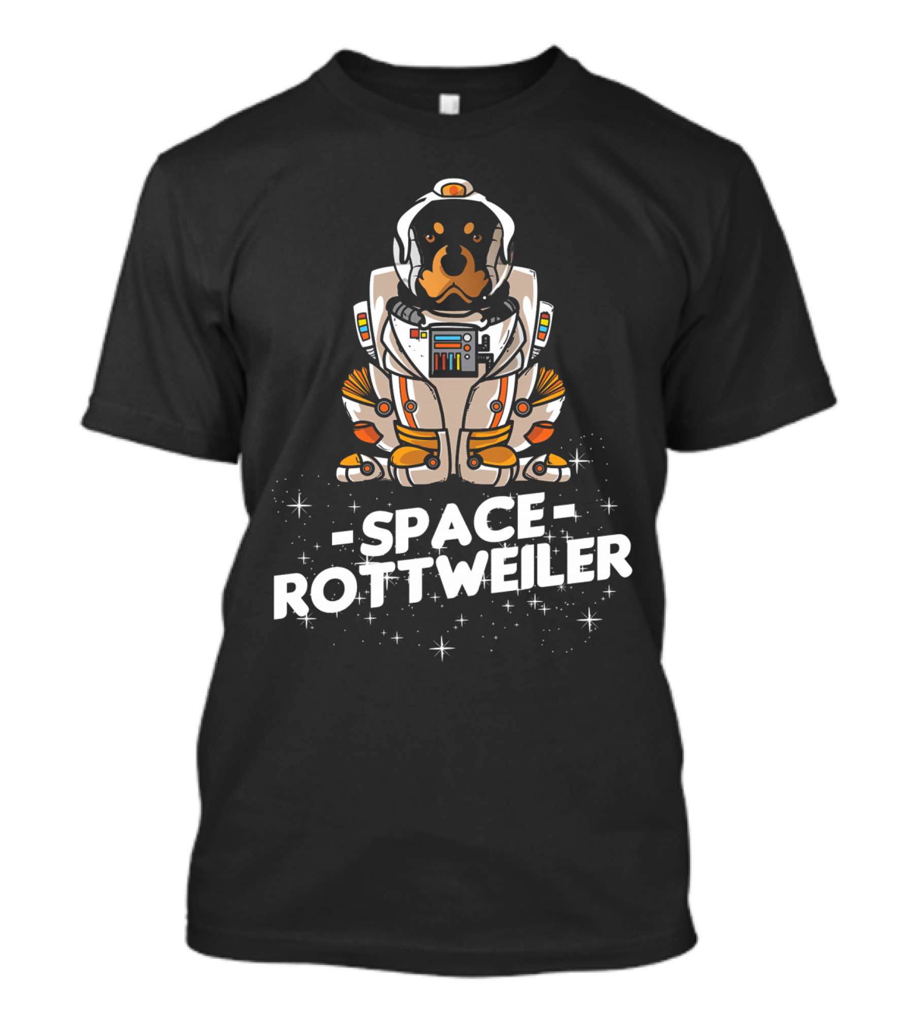 Space Rottweiler Astronaut Suit Christmas Dog T-Shirt