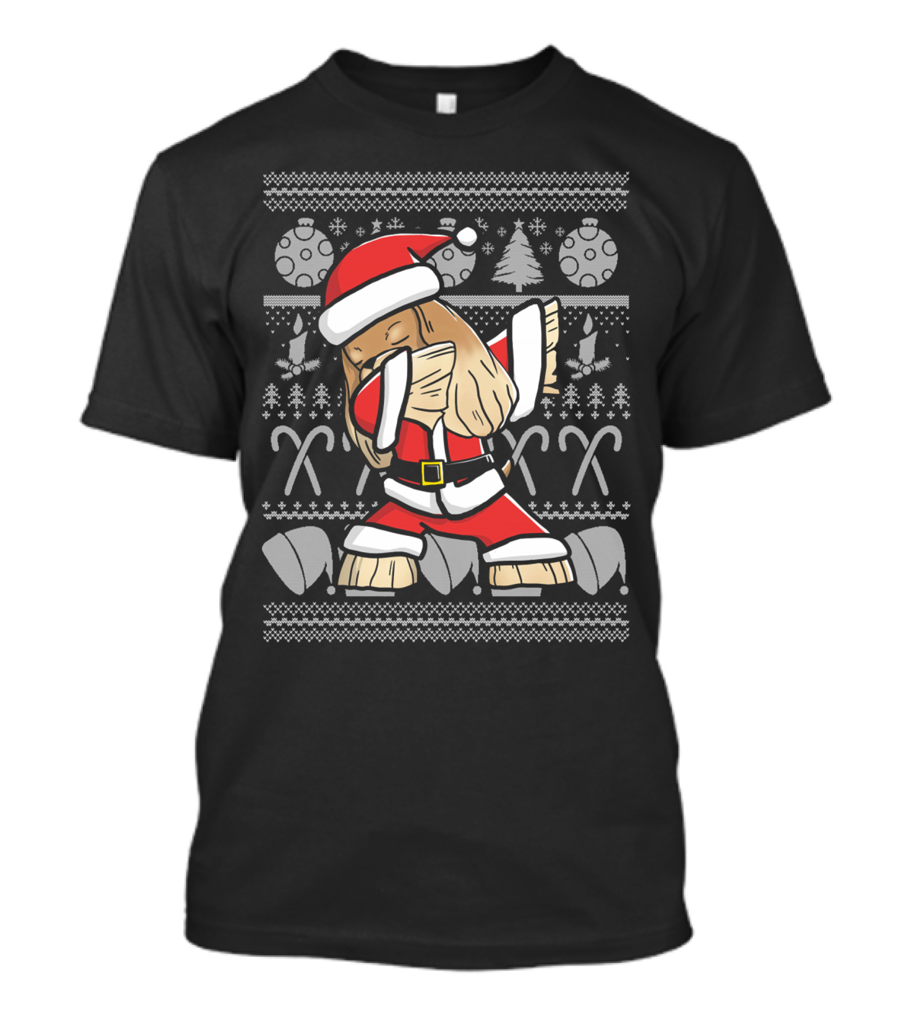 Cocker Spaniel Dabbing Dog Dab Ugly Christmas Sweater Santa Holiday T-Shirt