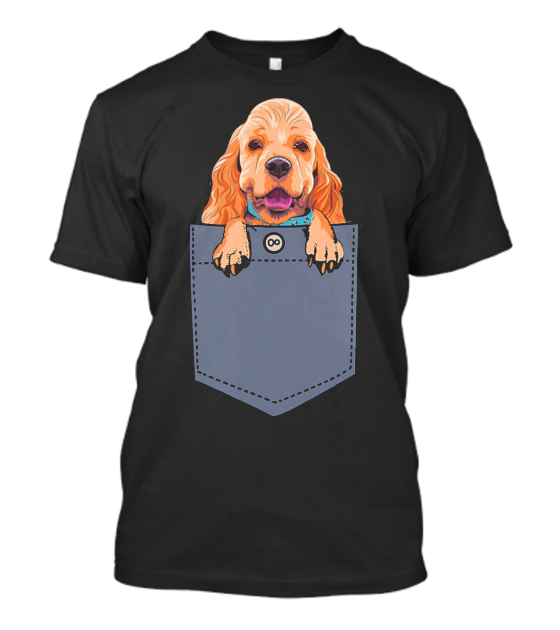 Cocker Spaniel Dog In Your Pocket Cute Canine Companion T-Shirt