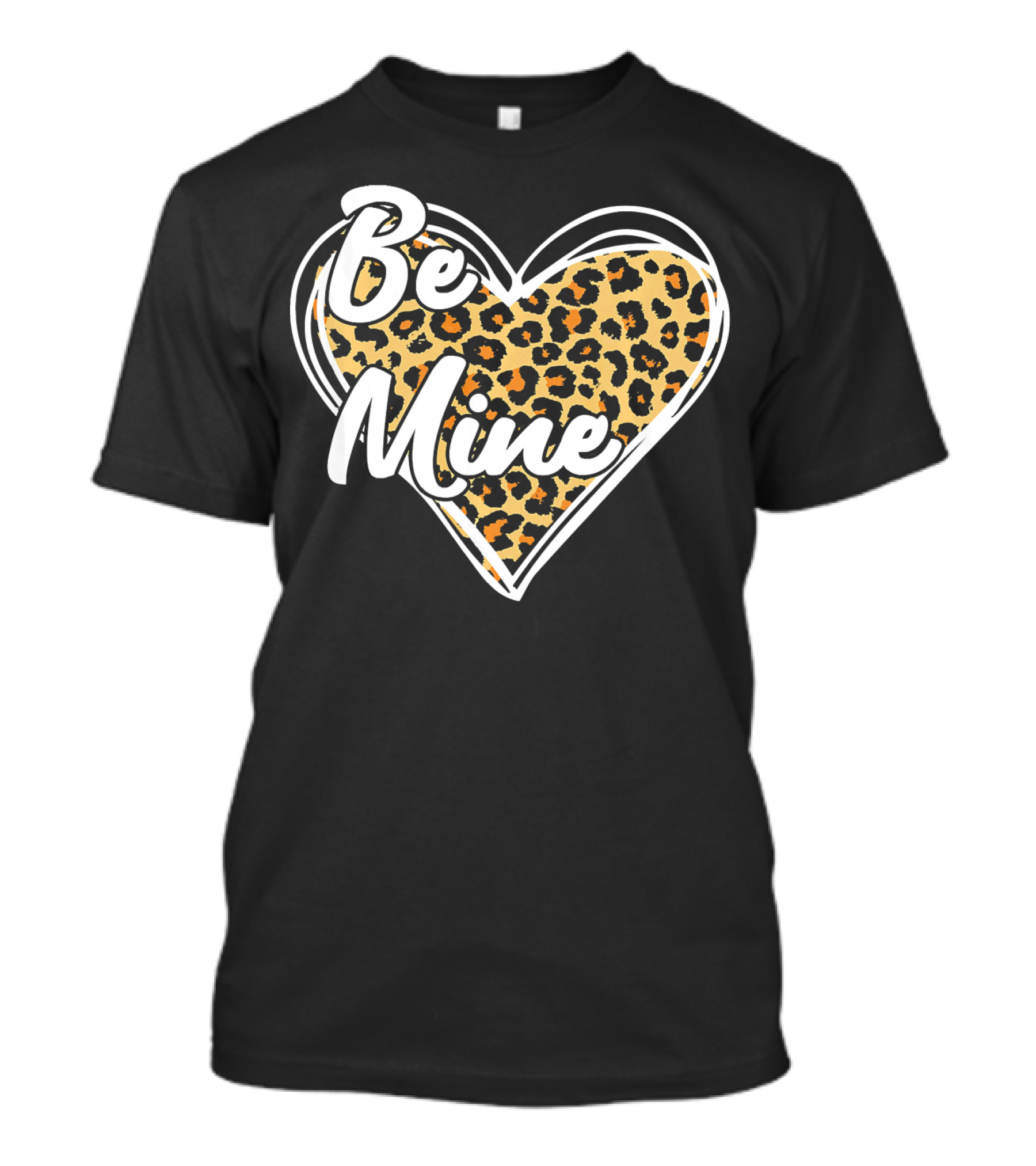 Be Mine Leopard Heart T-Shirt