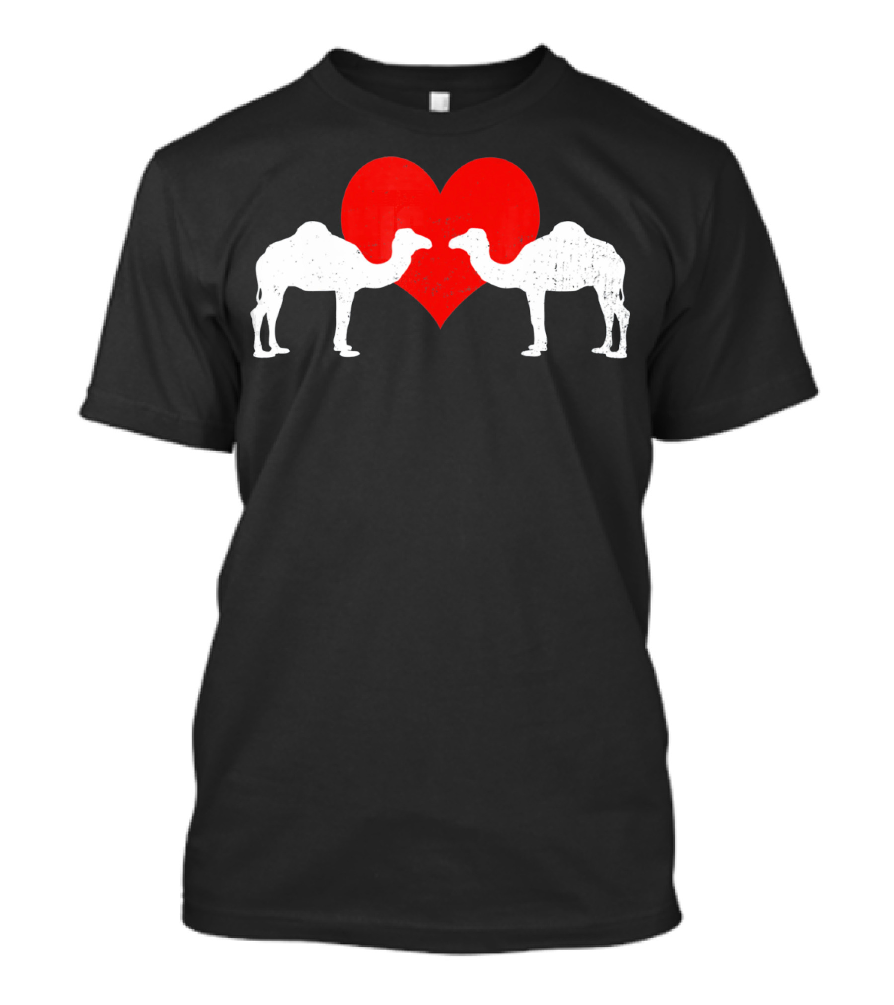 Valentines Day Camels With Heart T-Shirt