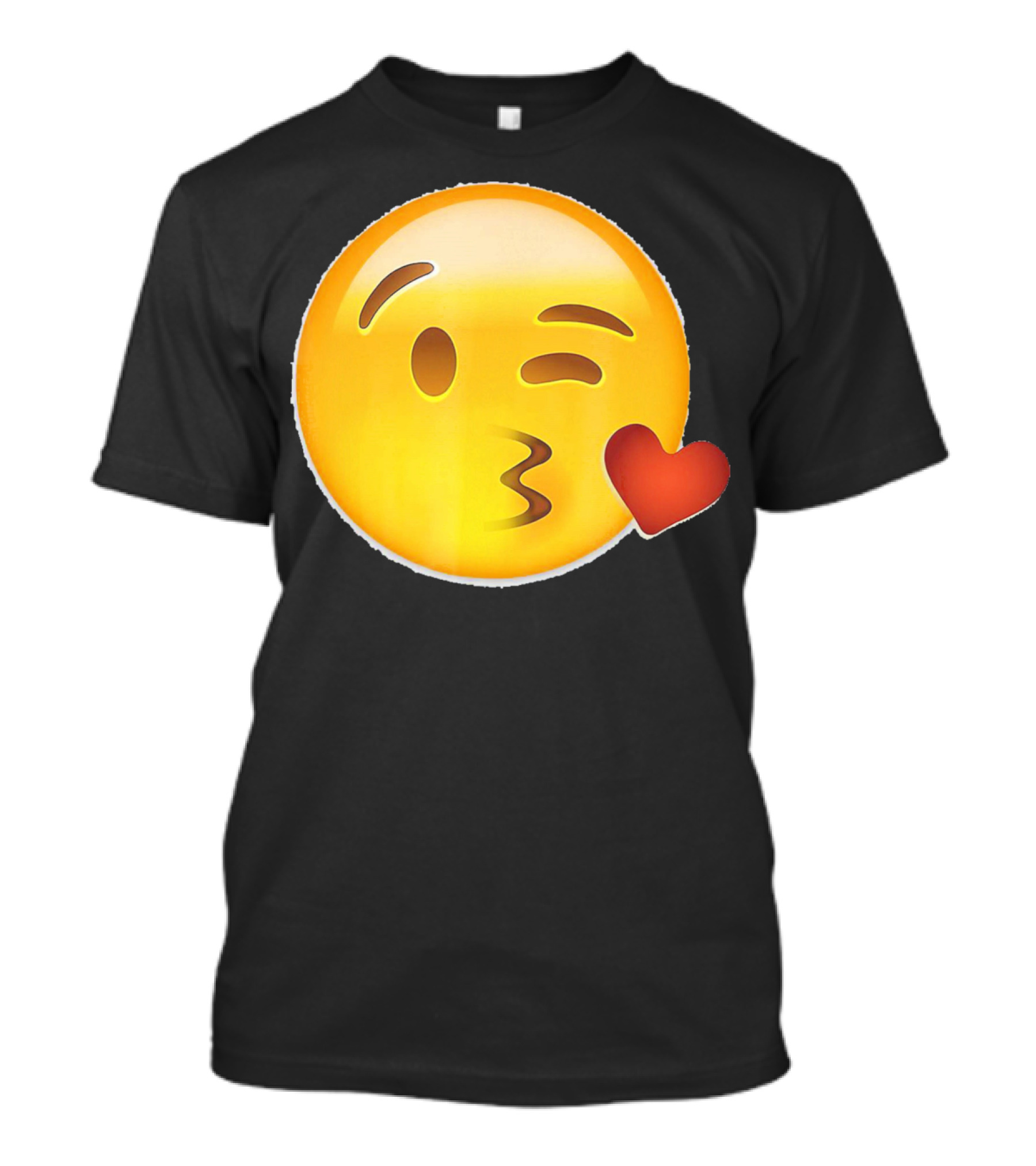 EmojiTees Blow Kiss Emoji Valentine T-Shirt