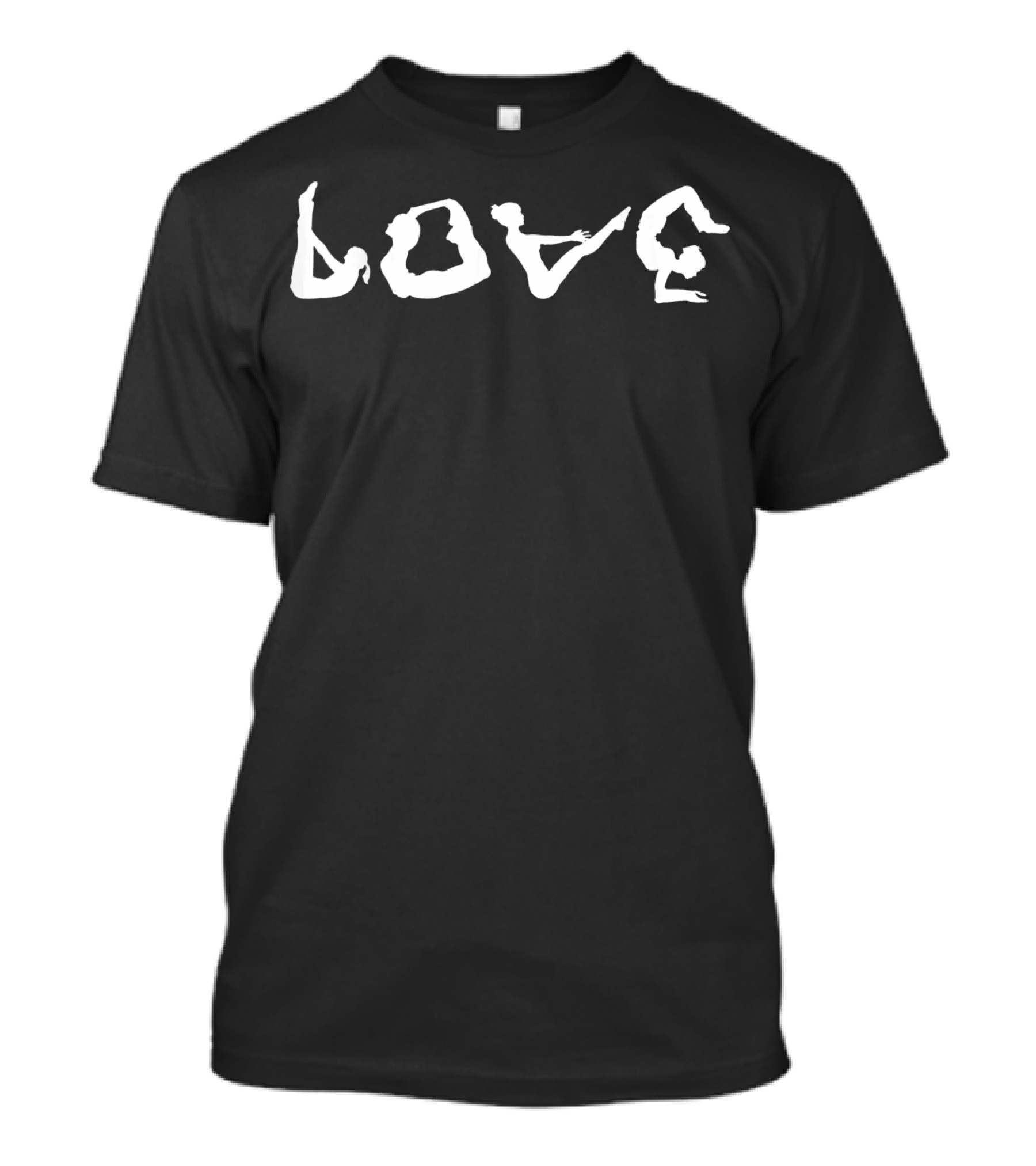 Love Yoga Exercising Fitness Body Shape T-Shirt