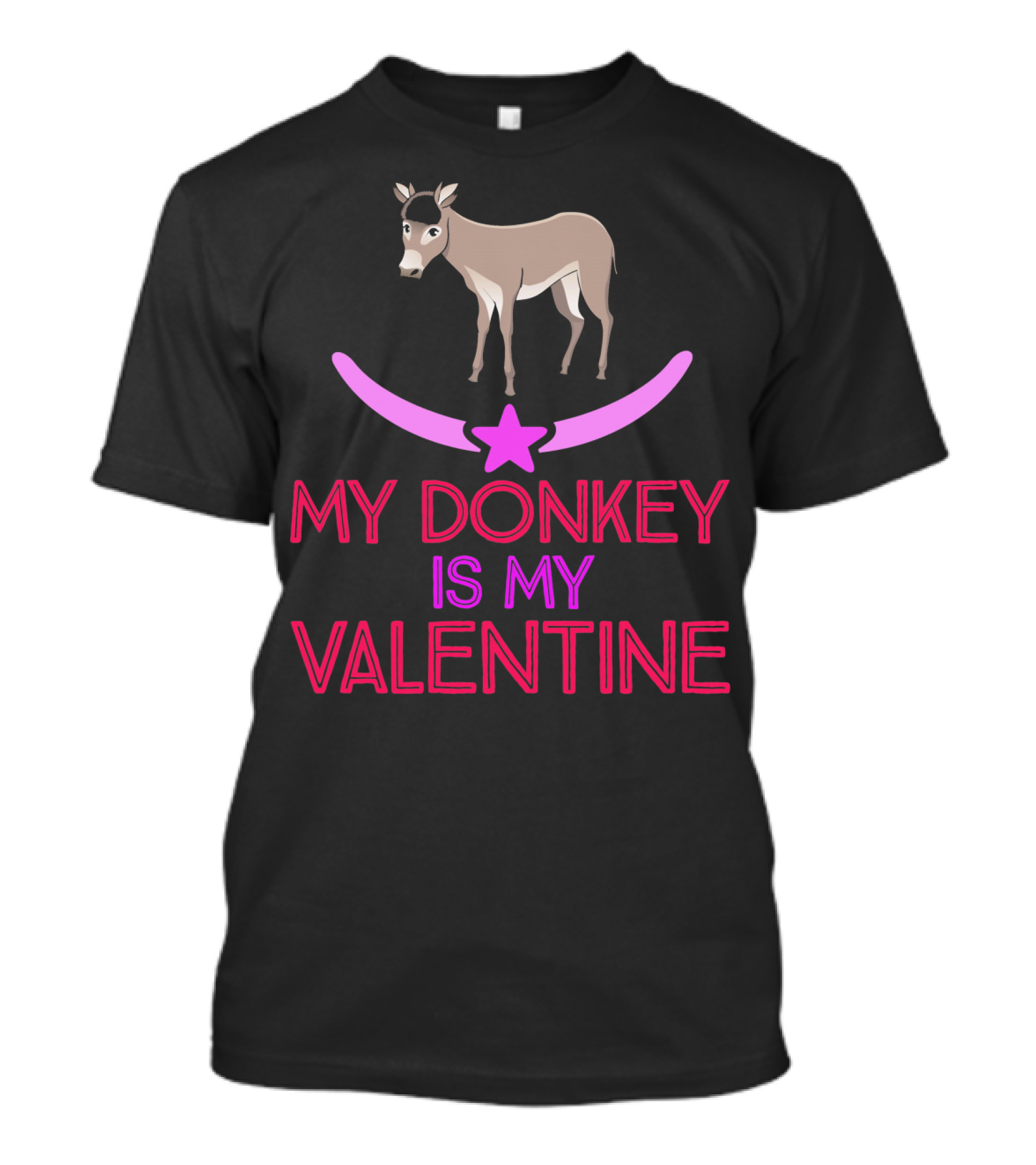My Donkey Is My Valentine T-Shirt