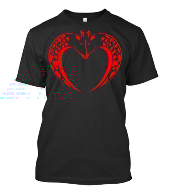 Giraffes Heart Valentine's Day Love T-Shirt