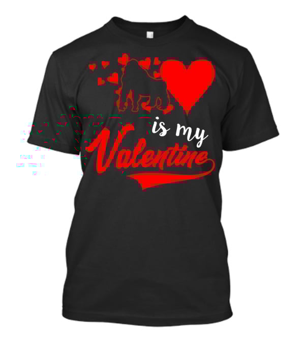 Gorilla Love Hearts Is My Valentine T-Shirt