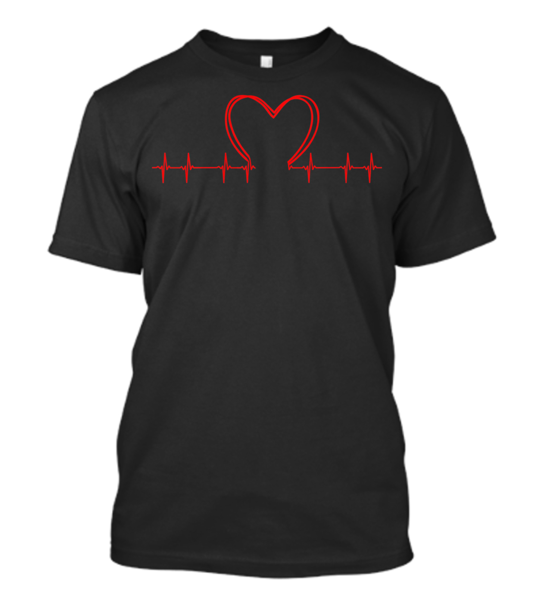 Heartbeat Heart Valentine Day Nurse Doctor T-Shirt