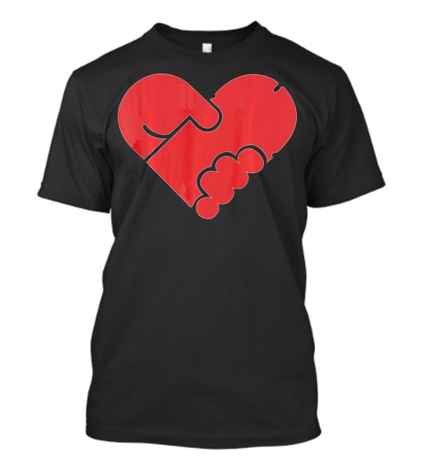 Hilarious Puzzle Heart For Single Men In Valen T-Shirt