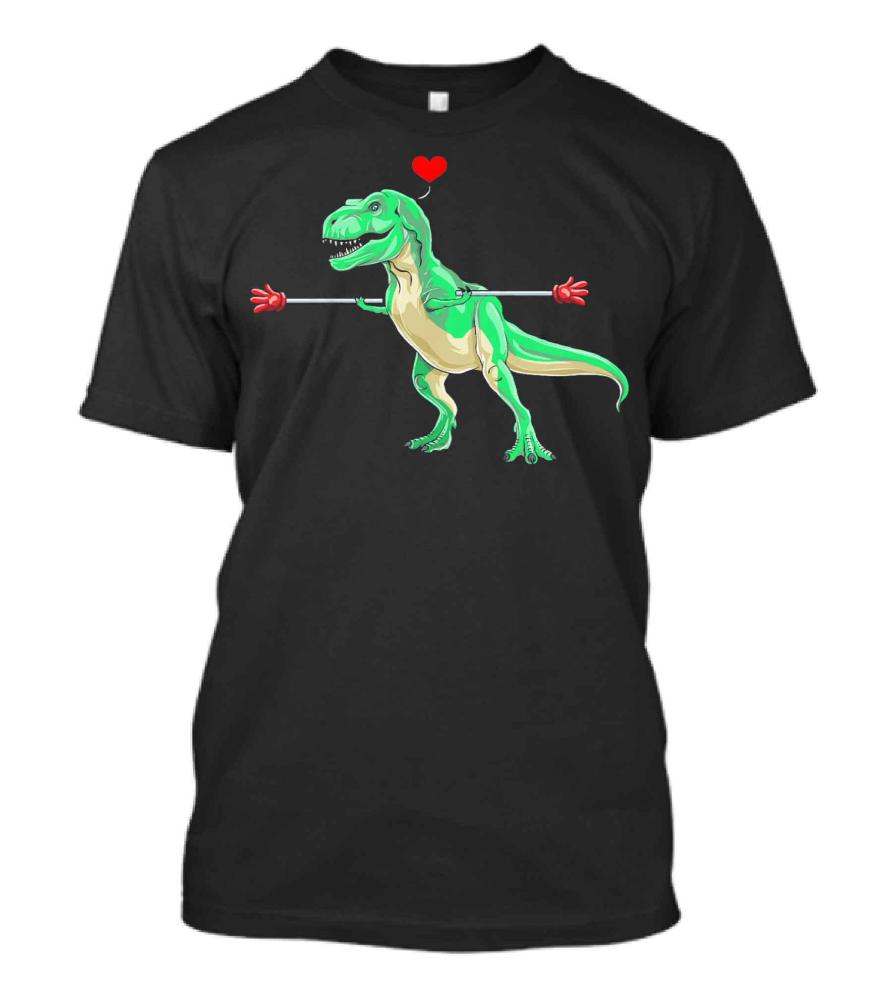 Kids Valentines Day Dinosaur Heart Arms Love T-Shirt